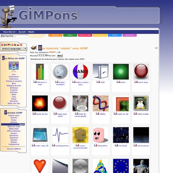 Tutoriels GIMP (plus de 1000)