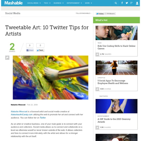 Tweetable Art: 10 Twitter Tips for Artists