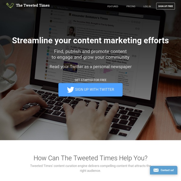 The Tweeted Times - personal newspaper generated from your Twitter account