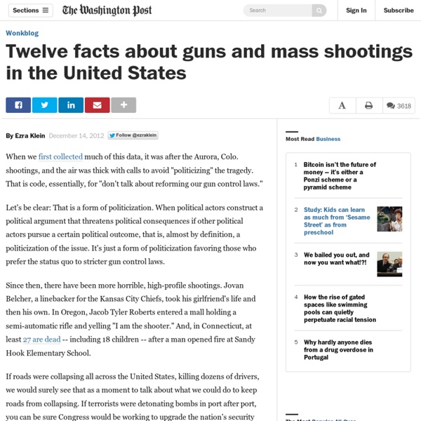 Twelve facts about guns and mass shootings in the United States