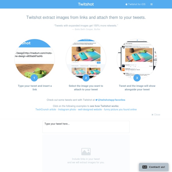 TwitShot - Spice up your tweets with an image