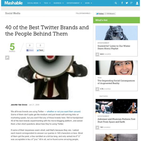 40 of the Best Twitter Brands and the People Behind Them