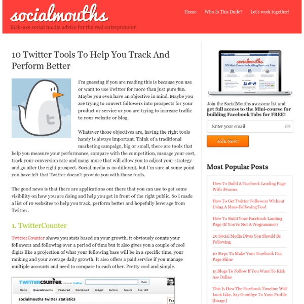 10 Twitter Tools To Help You Track And Perform Better