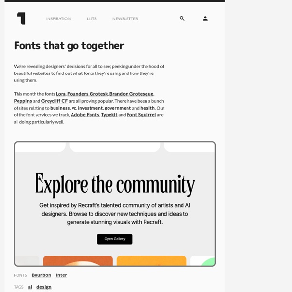 Typ.io: Fonts that go together