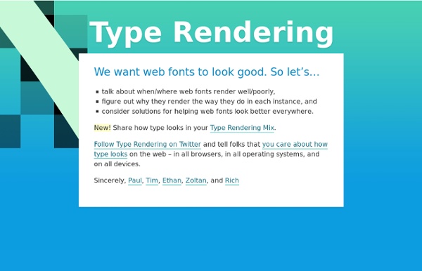 Type Rendering Mix