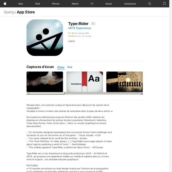 Type:Rider pour iPhone, iPod touch et iPad dans l’App Store sur iTunes