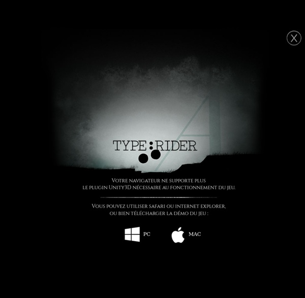Type:Rider, un jeu vidéo typographique