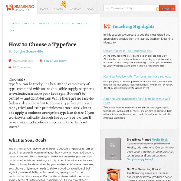 How to Choose a Typeface