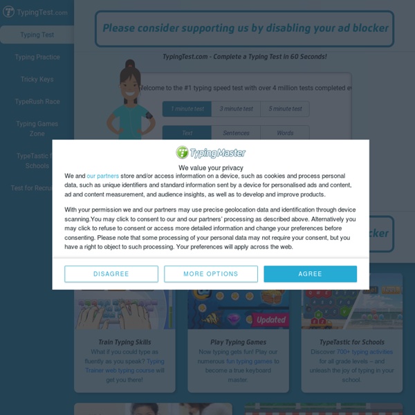 Free Typing Test & Keyboarding Games Online Pearltrees