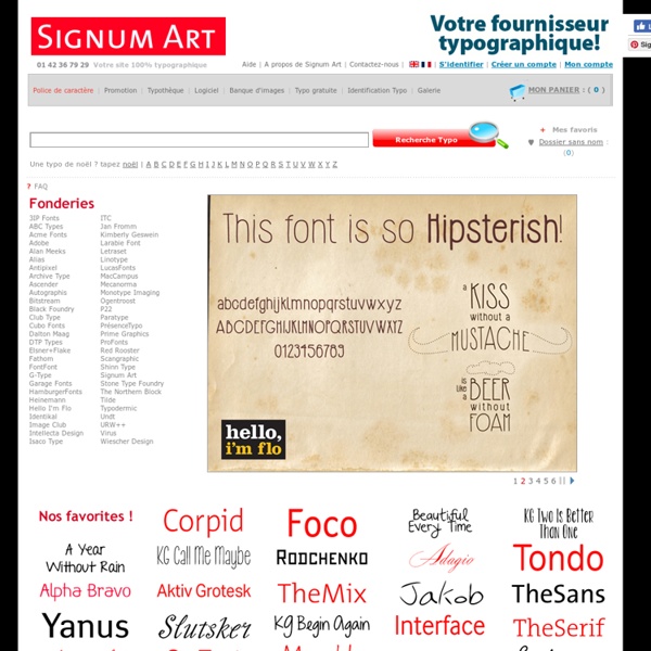 Typo & Polices de caractères : Signum Art