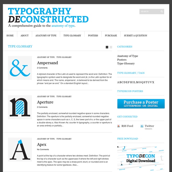 Type Glossary