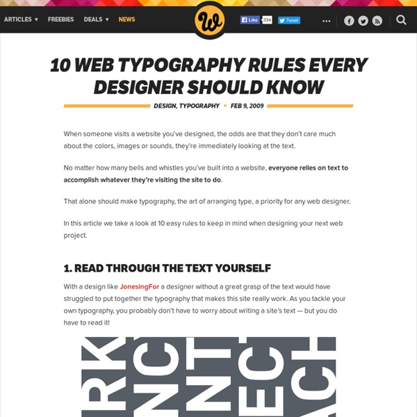 10 Web Typography Rules Every Designer Should Know