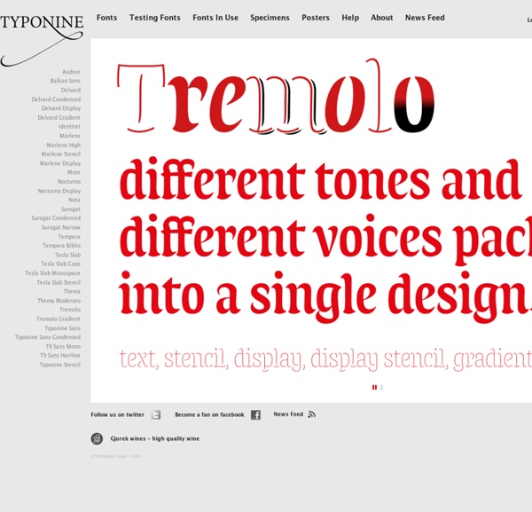 Typonine type foundry