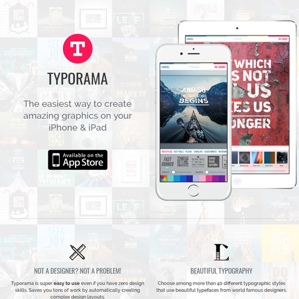 Typorama - Typography Designer & Easy Graphics App - Apperto