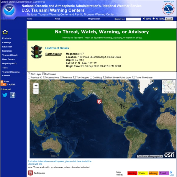 West Coast and Alaska Tsunami Information