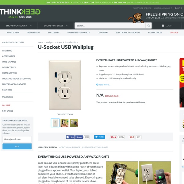 U-Socket USB Wallplug