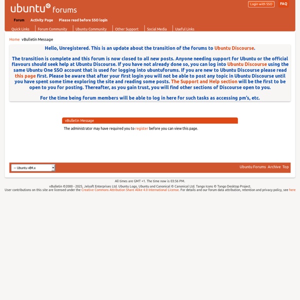 Ubuntu Forums