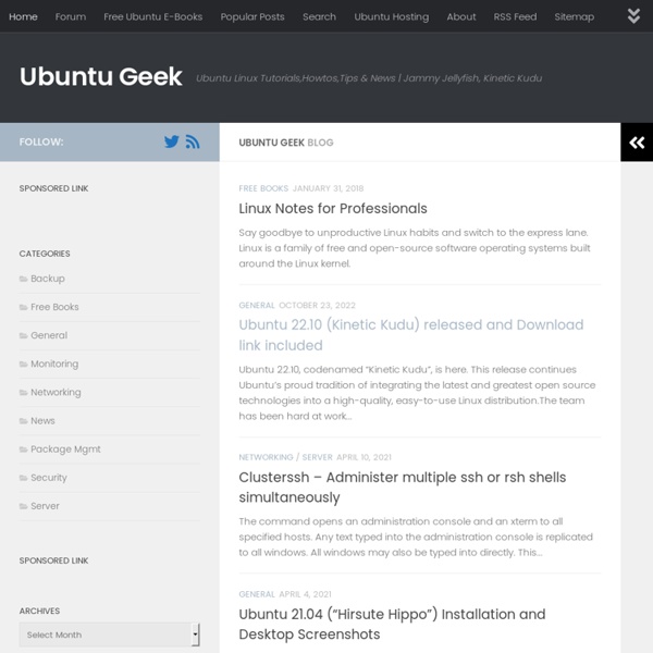  Ubuntu Linux Tutorials,Howtos,Tips & News