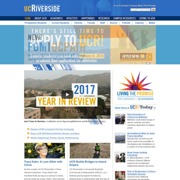 UC Riverside: Home