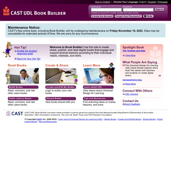 UDL Book Builder Pearltrees