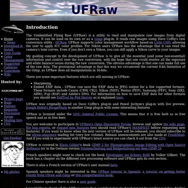 UFRaw - RAW file processor
