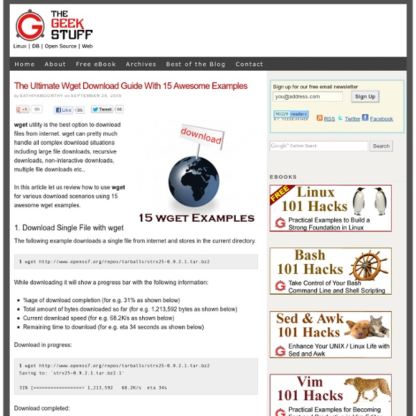 The Ultimate Wget Download Guide With 15 Awesome Examples