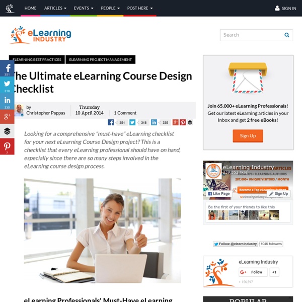 The Ultimate eLearning Course Design Checklist