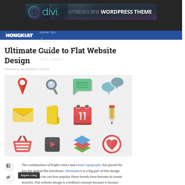 Ultimate Guide to Flat Website Design