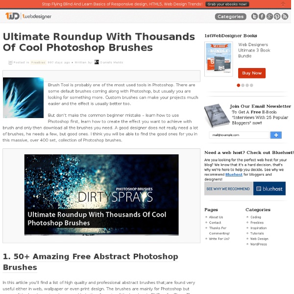 Ultimate Roundup With Thousands Of Cool Photoshop Brushes