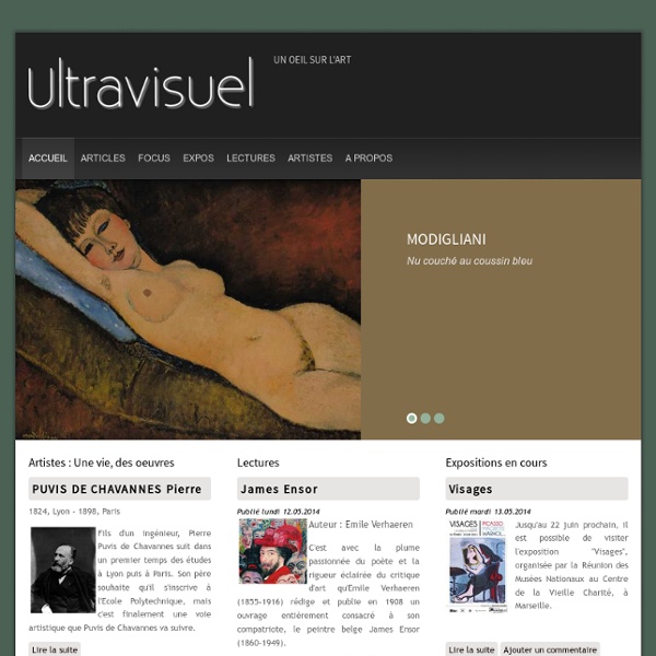 Ultravisuel - Histoire de l'Art - Art visuel, Peinture, Expositions, Lectures