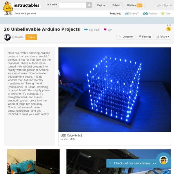 20 Unbelievable Arduino Projects