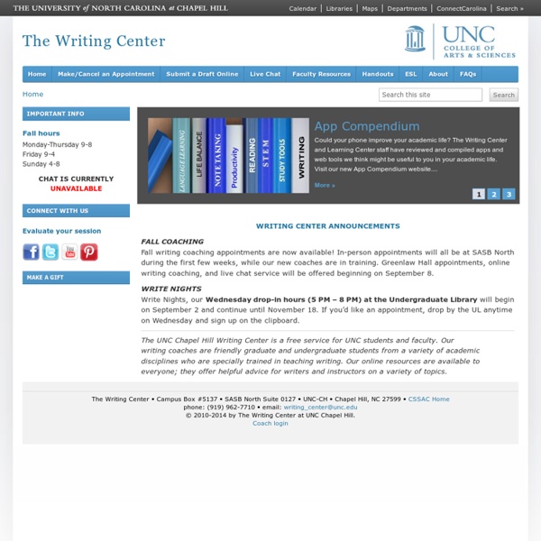 UNC Writing Center
