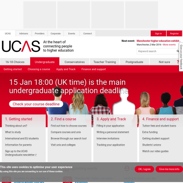 Helping you into university and college in the UK