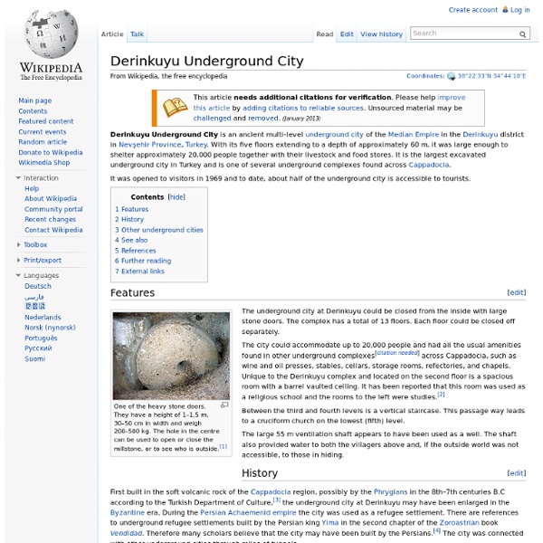 Derinkuyu Underground City