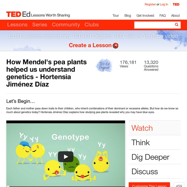 How Mendel's pea plants helped us understand genetics - Hortensia Jiménez Díaz