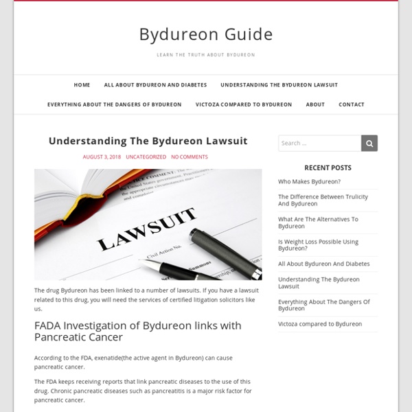 Understanding The Bydureon Lawsuit