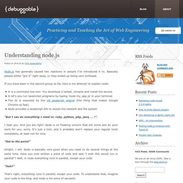 Understanding node.js - Debuggable Ltd