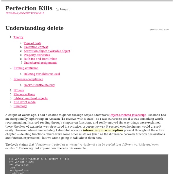 Perfection kills » Understanding delete