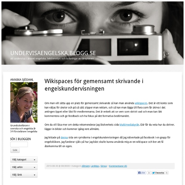 Undervisaengelska.blogg.se -