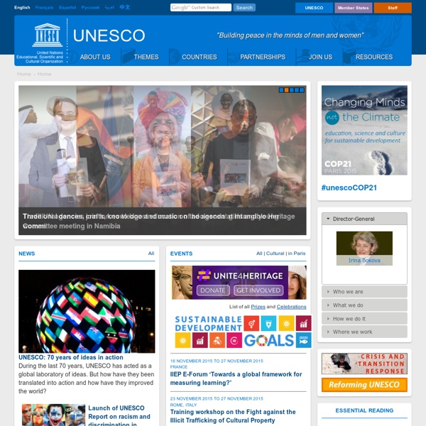Rapport de l’UNESCO sur la science