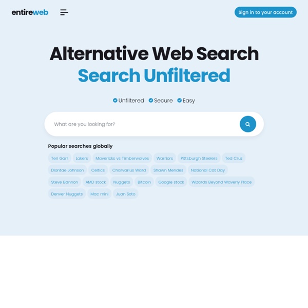 Entireweb Search Engine - Web Search