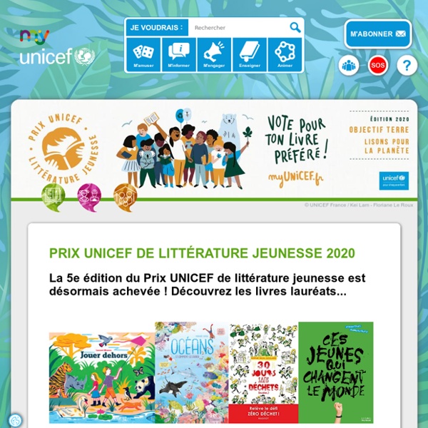 Prix UNICEF de littérature jeunesse 2020