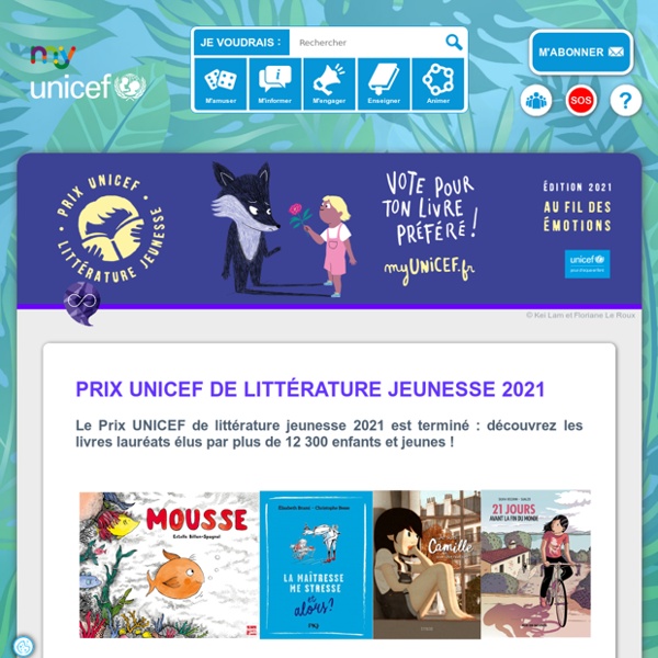 Prix UNICEF de littérature jeunesse 2021