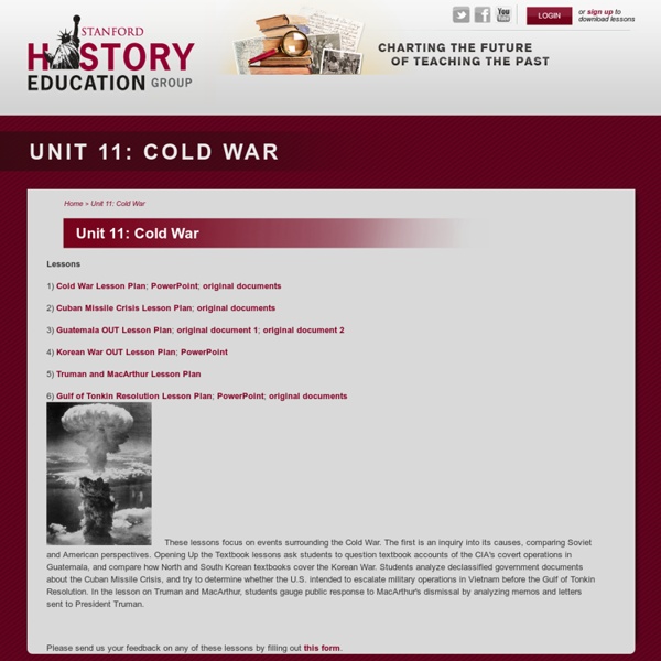 Unit 11: Cold War