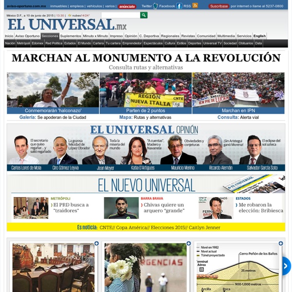 El Universal, el periódico de México líder en noticias y clasificados