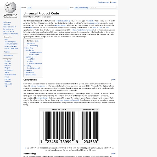 Universal Product Code