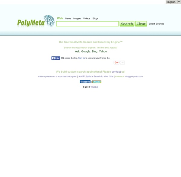PolyMeta - Universal Meta Search and Discovery Engine