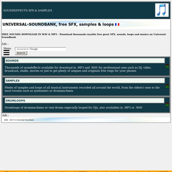 Universal-soundbank, free sounds & samples