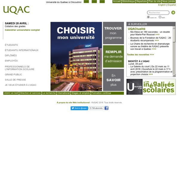 Université du Québec à Chicoutimi - UQAC