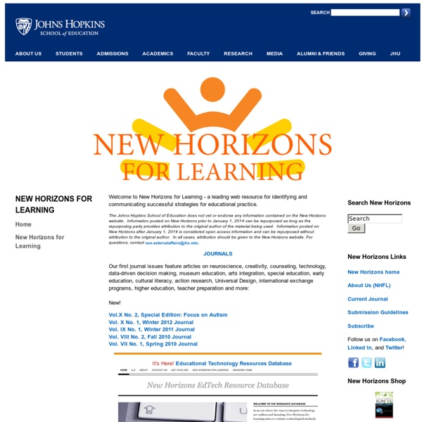 Education site. journal, Johns Hopkins